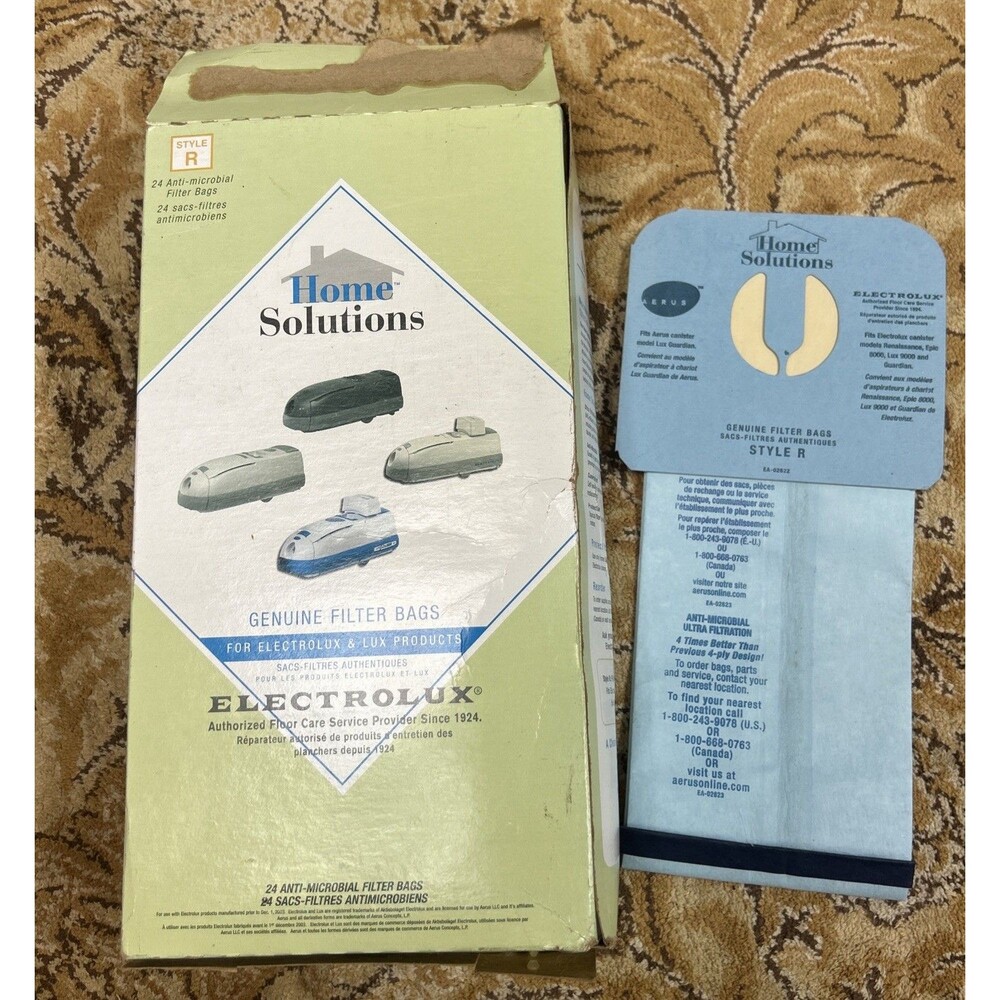 Aerus Home Solutions Genuine Electrolux Filter Bags Style R 23CT Open Box